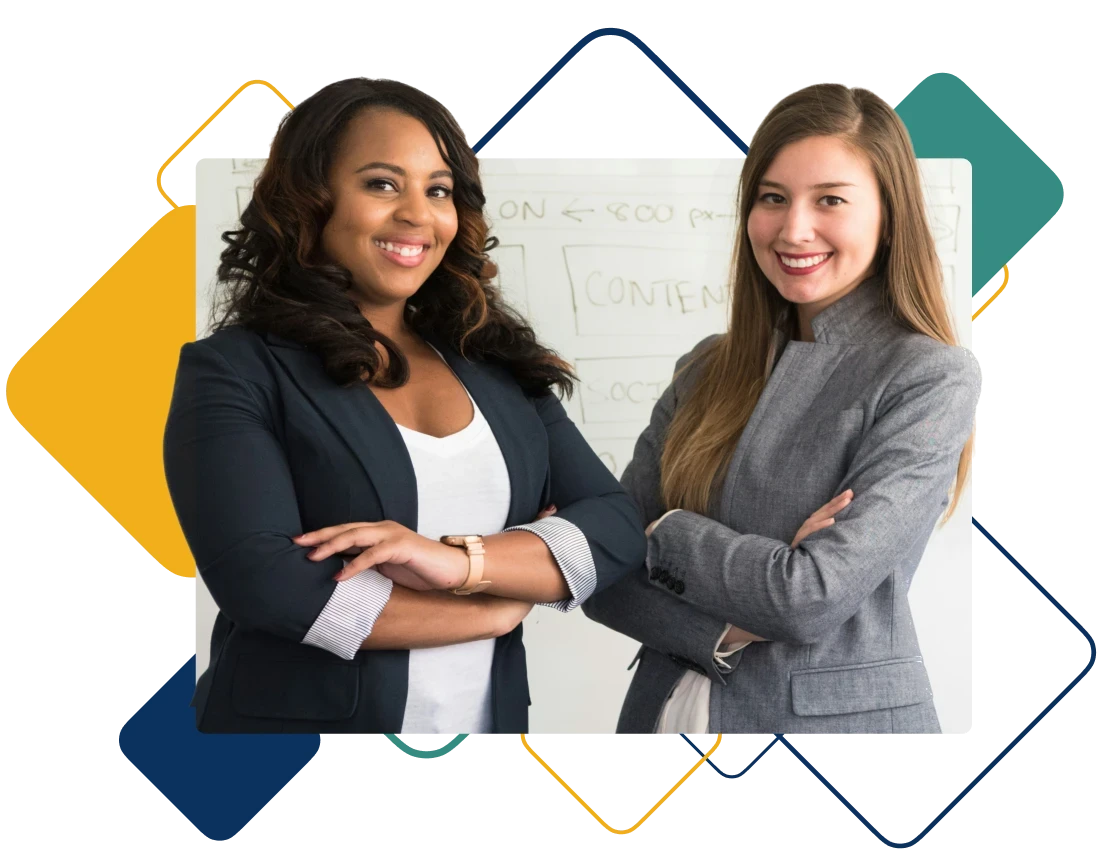 Two-smiling-business-women 1